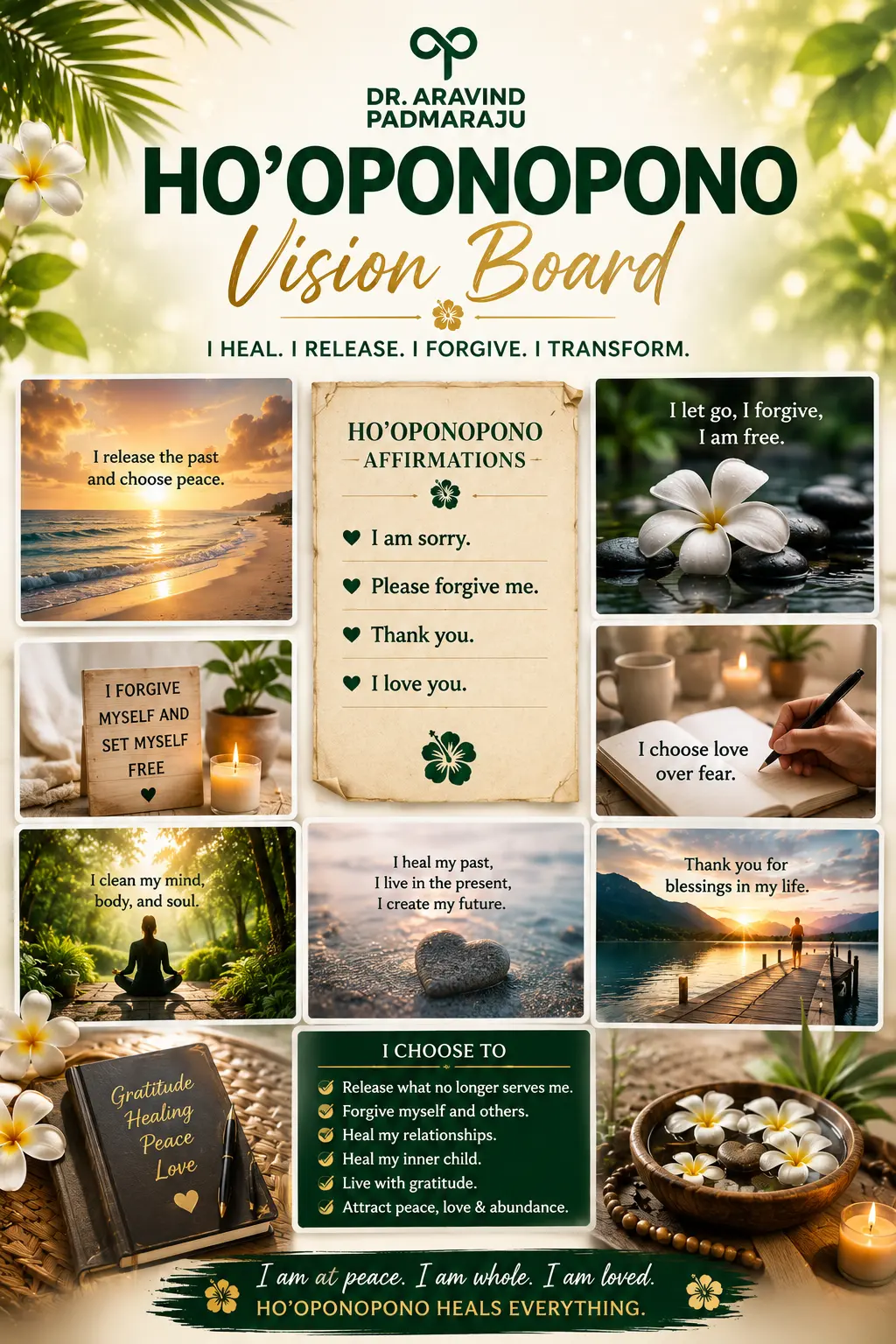 Ho'oponopono Healing Vision Board