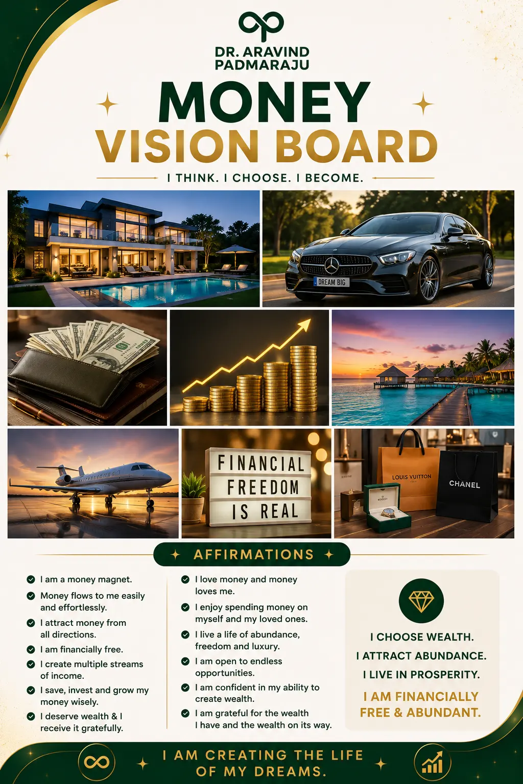Happy Warrior Wealth Vision Board