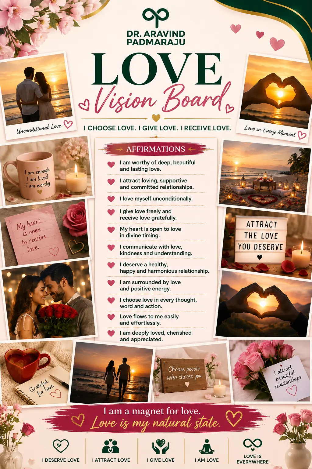 Happy Warrior Love Vision Board